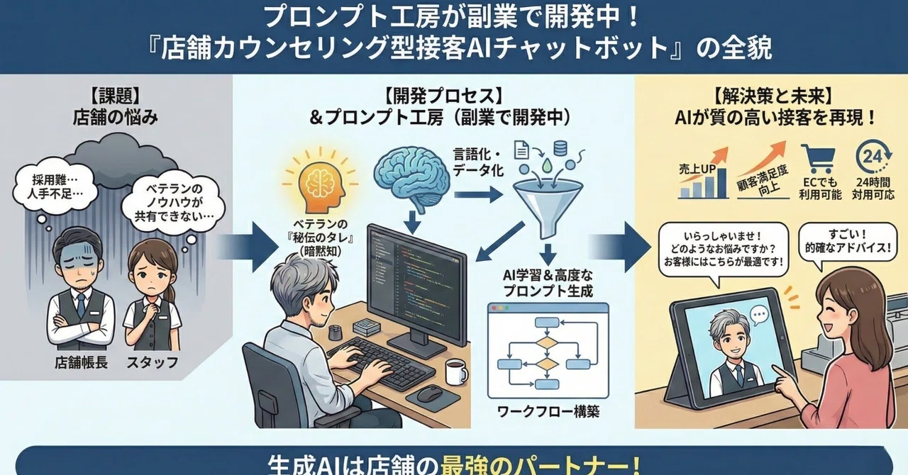 店舗カウンセリング型接客AIチャットボット