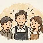 スタッフのイラスト